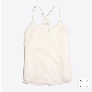 JCrew scalloped cami